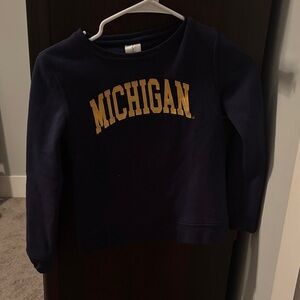 Kids Navy Michigan Sweatshirt